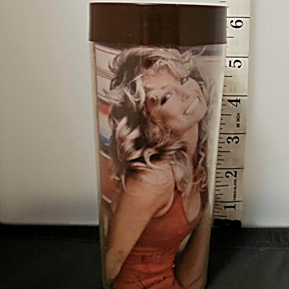 Vintage 1976 FARRAH FAWCETT Swimsuit Tumbler - Thermo Serv